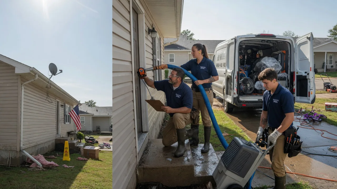 Ceiling Water Damage Restoration in Newtown, IN near me
